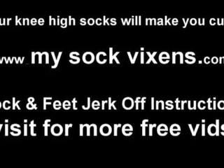 Let me rub my knee high socks on your johnson JOI
