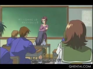 Bondage Hentai School Teacher Blowing Her Students prick