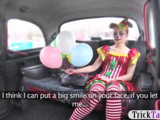 Pleasant Ms in costume likes drivers cock in her pussy