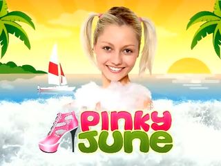 Marvelous Blond Teen Pinky June Inside Spandex Have marvelous And Unclothed