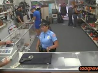 Busty daughter Police Officer Pawn Her Pussy