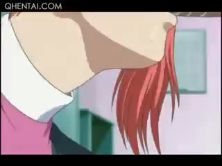 Hentai swell Redhead Temptress Giving Blowjob On Knees