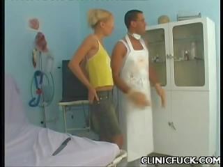 Blonde Hottie Enjoys Clinic adult video