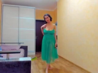 Grand Myla Angel in green transparent dress&excl;