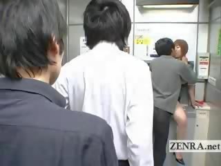 غريب اليابانية بريد مكتب عروض مفلس شفهي x يتم التصويت عليها فيلم ماكينة الصراف الآلي