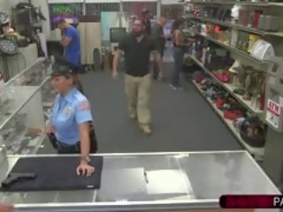 Voluptuous And Busty Police Officer Sells Her Firearm Gets Fucked