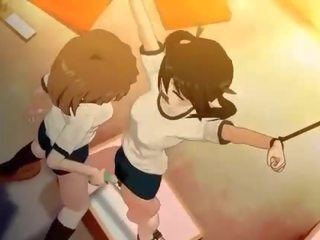 Zviazaný hore anime anime cookie dostane kurvička vibed ťažký
