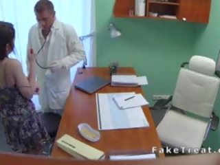 Medical practitioner Bangs Natural Big Boobs Brunette