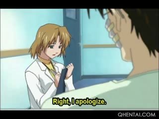 Hentai Sweetie In Glasses Gives Blowjob To Her doc In