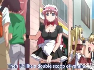 Anime sweetie taped mens gi en varmt blowjob