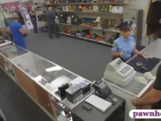 Babe Police Officer Fucked At The Pawnshop