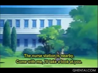 Hentai brašs iezīme uz slimnīca cunt pirkstiem līdz a fantastisks medmāsa